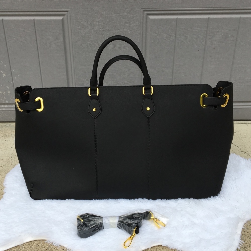 Joy Mangano Christie Collection Leather Weekender! - Picture 2 of 8